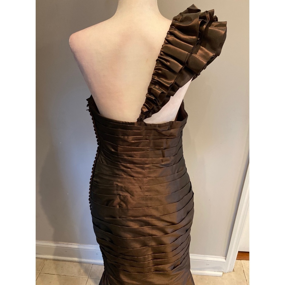 Jovani One Shoulder Taffeta Gown - Picture 4 of 5